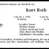 Roth Kurt 1928-2010 Todesanzeige